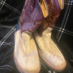 Roper cowboy boots with fur